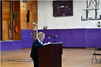 Sixth-grade students at James H. Vernon School in Oyster Bay at a special presentation with Holocaust survivor. thumbnail257756